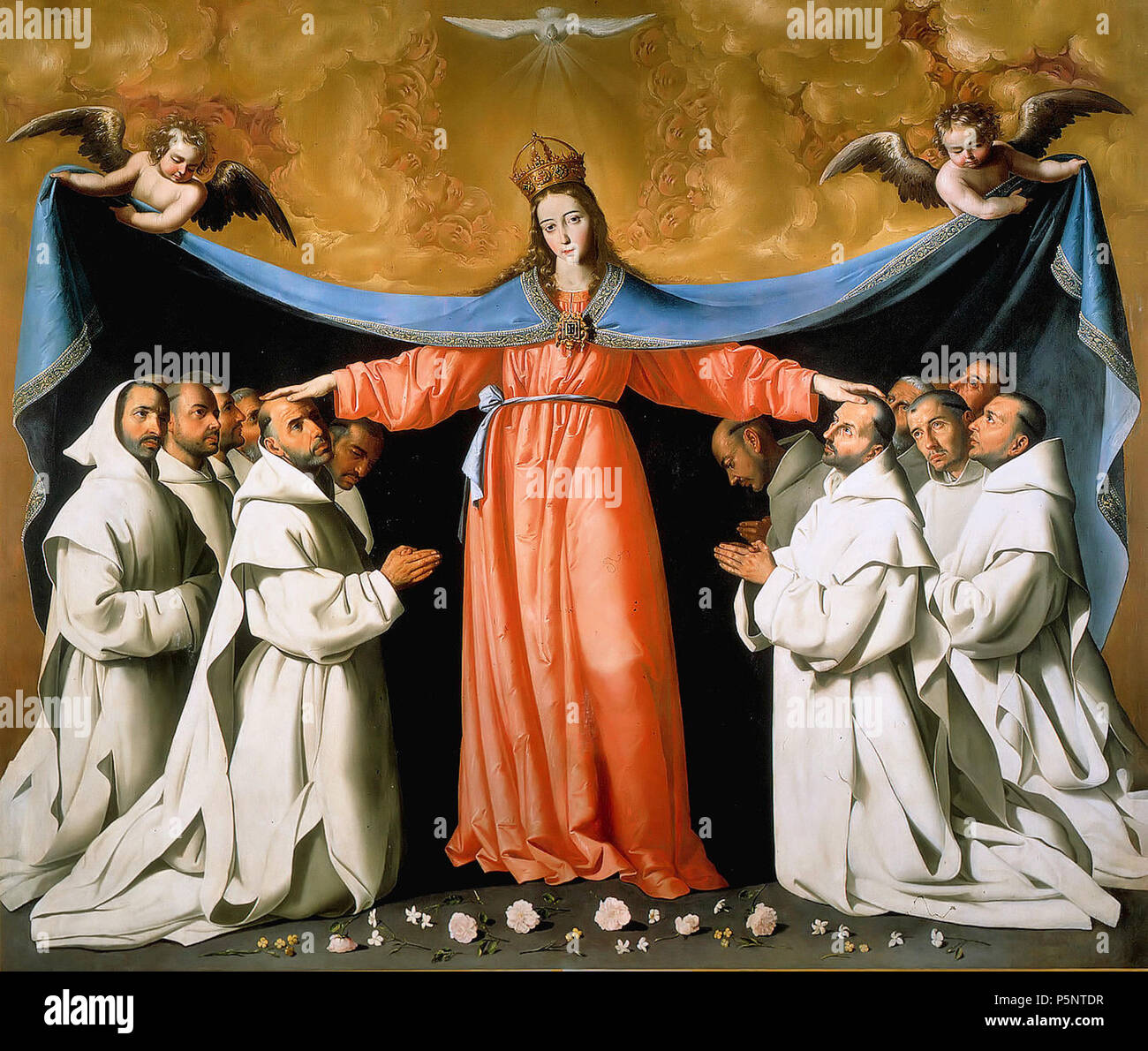 N/A. vecchio dipinto Zurbaran; La Virgen de las Cuevas. Tra il 1644 e il 1655. Francisco de Zurbarán (1598-1664) Descrizione pittore spagnolo Data di nascita e morte 7 Novembre 1598 27 agosto 1664 Luogo di nascita e morte di Fuente de Cantos (Estremadura). Madrid la posizione di lavoro di Siviglia, Llerena, Madrid competente controllo : Q209615 VIAF:51713298 ISNI:0000 0000 10.600 9396 ULAN:500001984 LCCN:N50015926 NLA:35628170 WorldCat 184 Bellas Artes Sevilla Foto Stock