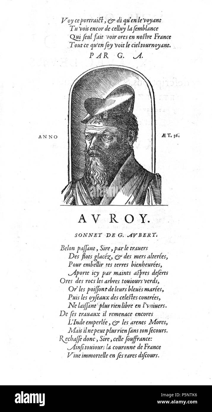 N/A. Pierre Belon . 1555. Pierre Belon 185 Belon 1555 all'interno Foto Stock