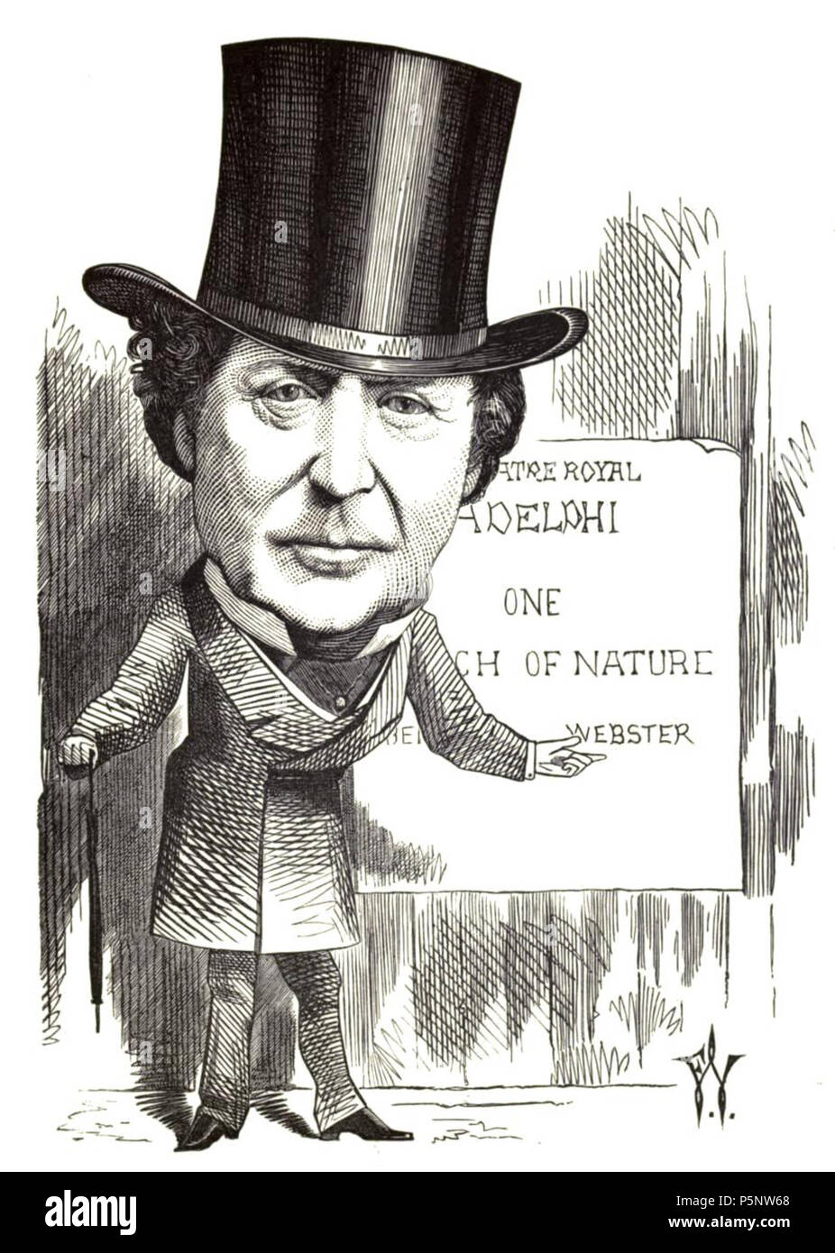 N/A. Inglese: Benjamin Webster. Il Governatore di Cartoon ritratti e biografie di uomini del giorno . 1873. Illustrator: Federico Waddy (1848-1901) Descrizione artista britannico, scultore, illustratore e caricaturista Data di nascita e morte 1848 30 Settembre 1901 Luogo di nascita di Islington periodo di lavoro 1870s-1901 competente controllo : Q18511856 VIAF:60443987 ISNI:0000 0000 2344 7658 LCCN:N82228416 WorldCat 187 Benjamin Webster Foto Stock