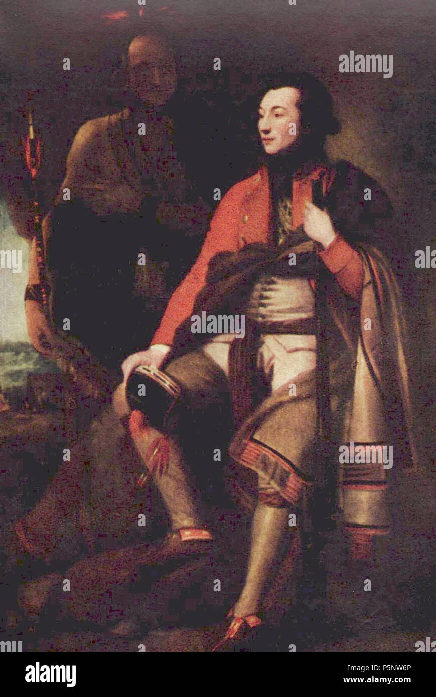Deutsch: Porträt des il colonnello Guy Johnson inglese: ritratto del colonnello Guy Johnson o eventualmente di Sir William Johnson tra 1775 e 1776. N/A 187 Benjamin West 004 Foto Stock
