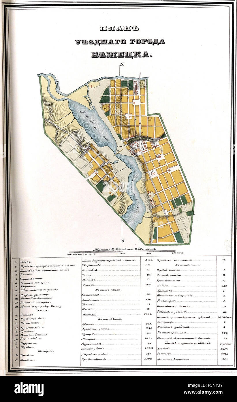 N/A. : . 1855. Sconosciuto 197 Bezetsk 1855 Foto Stock