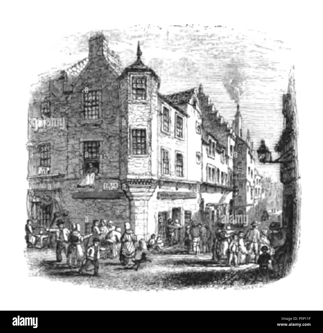 N/A. Inglese: alto edificio scolastico, il Cardinale Beaton's House, Blackfriars Wynd, Edimburgo, 1555-1569. . Questo file è privo di informazioni sull'autore. 207 Blackfriars Wynd Foto Stock