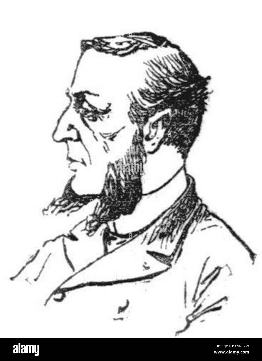 N/A. Français : 'M. Bouchez, procureur général révoqué'. 1889. Sconosciuto 226 Bouchez, Camille (Cocarde, 1889-04-04) Foto Stock