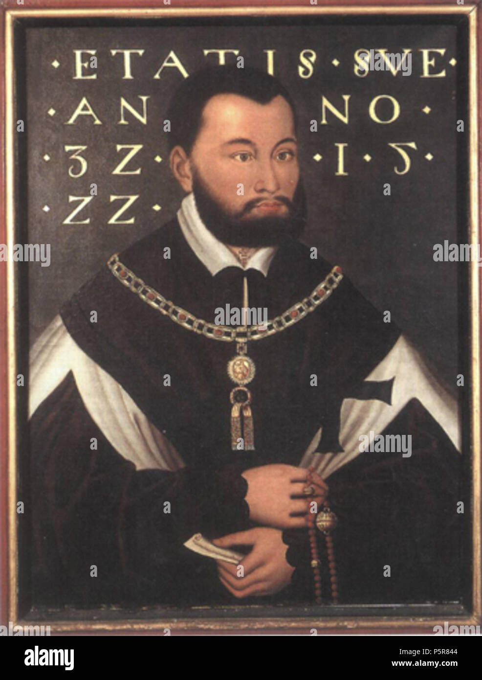 N/A. Albrecht von Brandenburg-Ansbach (1490-1568), ultimo Gran Maestro dell' Ordine Teutonico nella Prussia (1511-1525) . 1522. Hans Krell (1490-1565) nomi alternativi pseudonimo: Descrizione Fürstenmaler pittore tedesco e ritrattista Data di nascita e morte circa 1490 1565 o 1586 Luogo di nascita e morte Crailsheim Leipzig sede di lavoro 1522-1526 (Praga), 1531-1533 (Leipzig), 1534 (Freiberg) Autorità di controllo : Q1580861 VIAF:95834314 ISNI:0000 0001 0737 8805 ULAN:500024793 LCCN:nr2003024892 GND:12474060X WorldCat 75 Albrecht von Hohenzollern Foto Stock