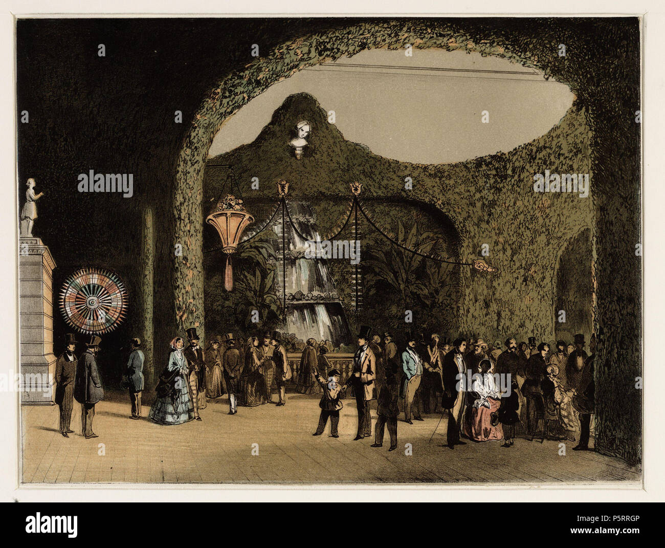 N/A. Nederlands: Beschrijving Het interieur van salon Frascati aan de nes 59-61. Prent naar een tekening van A. Evertsen. Techniek: steendruk in kleur Het interieur van salon Frascati aan de nes nummers 59-61. Prent naar een tekening van A. Evertsen. Techniek: steendruk in kleur. Afmeting: 230 mm x 306 mm. Documenttype prent Vervaardiger ultimo, Carel Christiaan Antony Evertsen, E. Collectie Collectie Stadsarchief Amsterdam: tekeningen en prenten Datering 1855 Geografische naam Nes Inventarissen http://archief.amsterdam/archief/10097/010097012233 Afbeeldingsbestand 010097012233 . 1855. Carel Chr Foto Stock