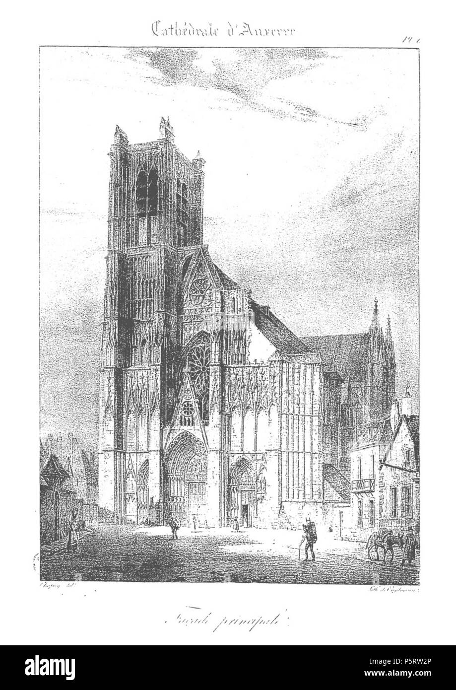 283 Cathédrale-d'Auxerre Foto Stock