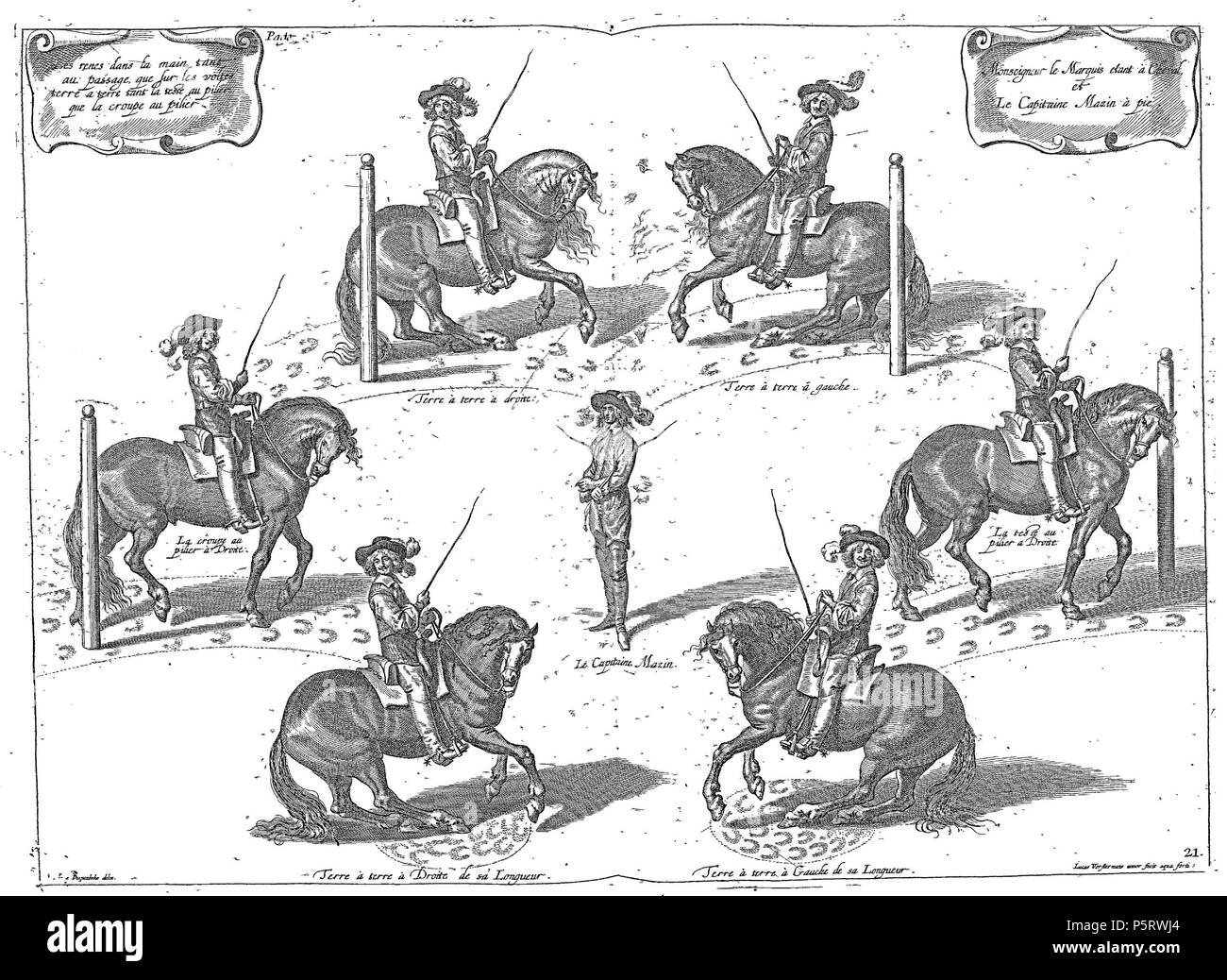 284 Cavendish - L'Art de dresser les chevaux, 1737-page121 Foto Stock