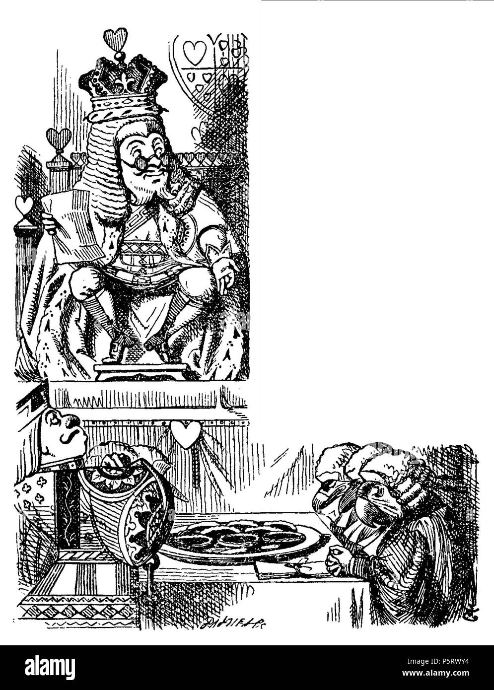 N/A. Di Alice Abenteuer im Wunderland Übersetzer: Antonie Zimmermann Titolo originale: Alice nel Paese delle Meraviglie Illustrationen: John Tenniel . 1869. Lewis Carroll (1832-1898) nomi alternativi Charles Lutwidge Dodgson Descrizione British-English scrittore, matematico e fotografo Data di nascita e morte 27 Gennaio 1832 14 gennaio 1898 Luogo di nascita e morte Daresbury, Cheshire, Inghilterra Guildford, Surrey, Inghilterra periodo di lavoro 1854 al 1898 sede di lavoro Inghilterra competente controllo : Q38082 VIAF:66462036 ISNI:0000 0001 2137 136X ULAN:500027372 LCCN:N79056546 NLA:35039311 WorldCa Foto Stock
