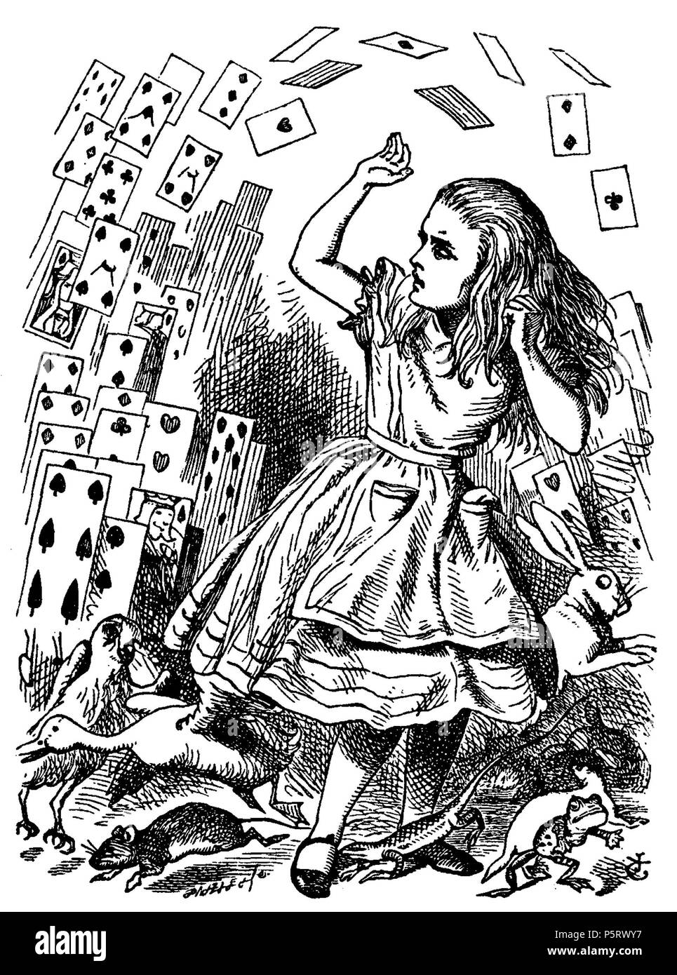 N/A. Di Alice Abenteuer im Wunderland Übersetzer: Antonie Zimmermann Titolo originale: Alice nel Paese delle Meraviglie Illustrationen: John Tenniel . 1869. Lewis Carroll (1832-1898) nomi alternativi Charles Lutwidge Dodgson Descrizione British-English scrittore, matematico e fotografo Data di nascita e morte 27 Gennaio 1832 14 gennaio 1898 Luogo di nascita e morte Daresbury, Cheshire, Inghilterra Guildford, Surrey, Inghilterra periodo di lavoro 1854 al 1898 sede di lavoro Inghilterra competente controllo : Q38082 VIAF:66462036 ISNI:0000 0001 2137 136X ULAN:500027372 LCCN:N79056546 NLA:35039311 WorldCa Foto Stock