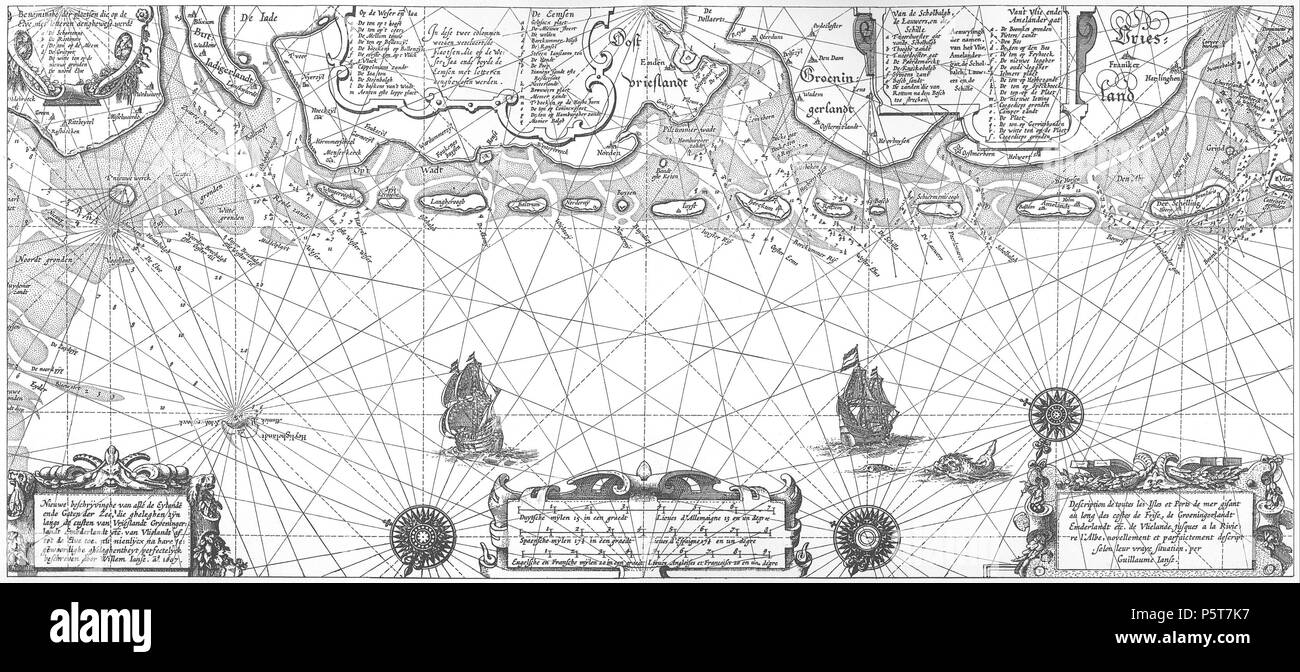 425 De Nordseeküste (Karten) 03 Foto Stock