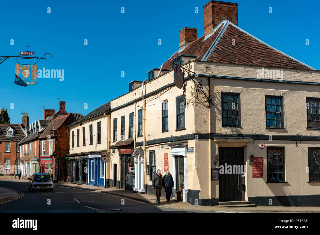 Earsham Street, Bungay, Suffolk, Regno Unito Foto Stock