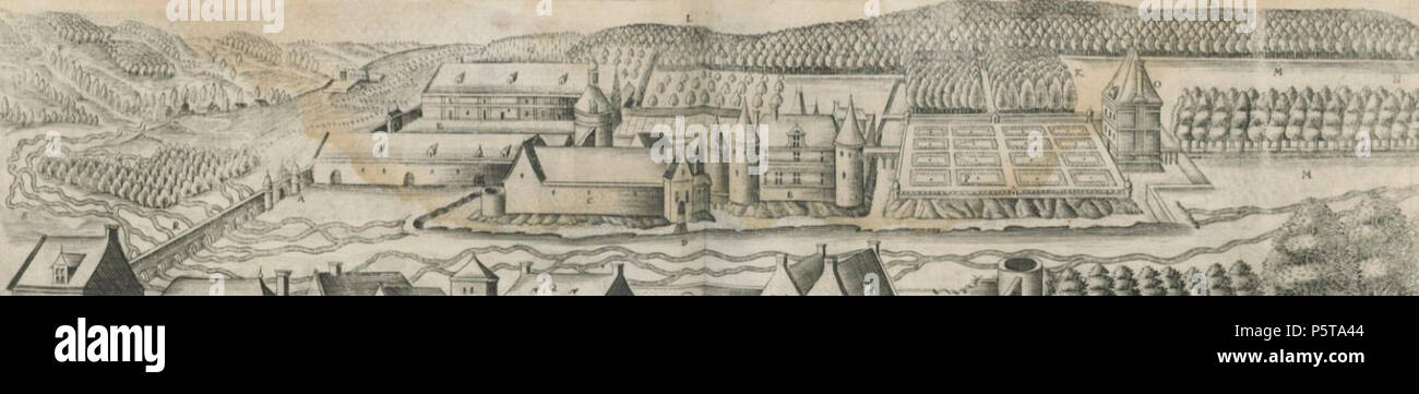 N/A. Deutsch: Das Schloss La Motte in Lorrez-le-Bocage-Préaux im 17. Jahrhundert . 1641. Claude Chastillon (1559-1616) nomi alternativi Claude Chatillon; Claude Châtillon Descrizione francese di architetto, di ingegnere civile, topografo e disegnatore Data di nascita e morte 1559 o 1560 27 aprile 1616 Luogo di nascita e morte Châlons-en-Champagne Parigi sede di lavoro Francia competente controllo : Q1096583 VIAF:17524239 ISNI:0000 0000 8687 4999 ULAN:500028298 LCCN:nr94005144 WGA:CHASTILLON, Claude WorldCat 335 Chateau de la Motte, Chastillon Foto Stock