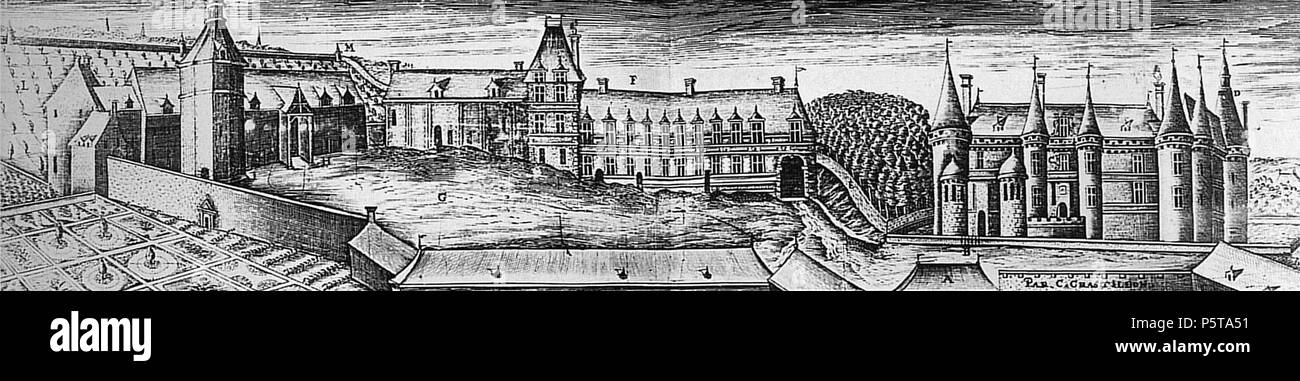 N/A. Deutsch: Stich mit der Abbildung des Schlosses Maillebois Français : Château de Maillebois, Eure-et-Loir (Francia) : rotocalco par Claude Chastillon (1560-1616). dal XVI secolo fino al XVII secolo. Claude Chastillon (1559-1616) nomi alternativi Claude Chatillon; Claude Châtillon Descrizione francese di architetto, di ingegnere civile, topografo e disegnatore Data di nascita e morte 1559 o 1560 27 aprile 1616 Luogo di nascita e morte Châlons-en-Champagne Parigi sede di lavoro Francia competente controllo : Q1096583 VIAF:17524239 ISNI:0000 0000 8687 4999 ULAN:500028298 LCCN:nr94005144 WGA:CHASTIL Foto Stock