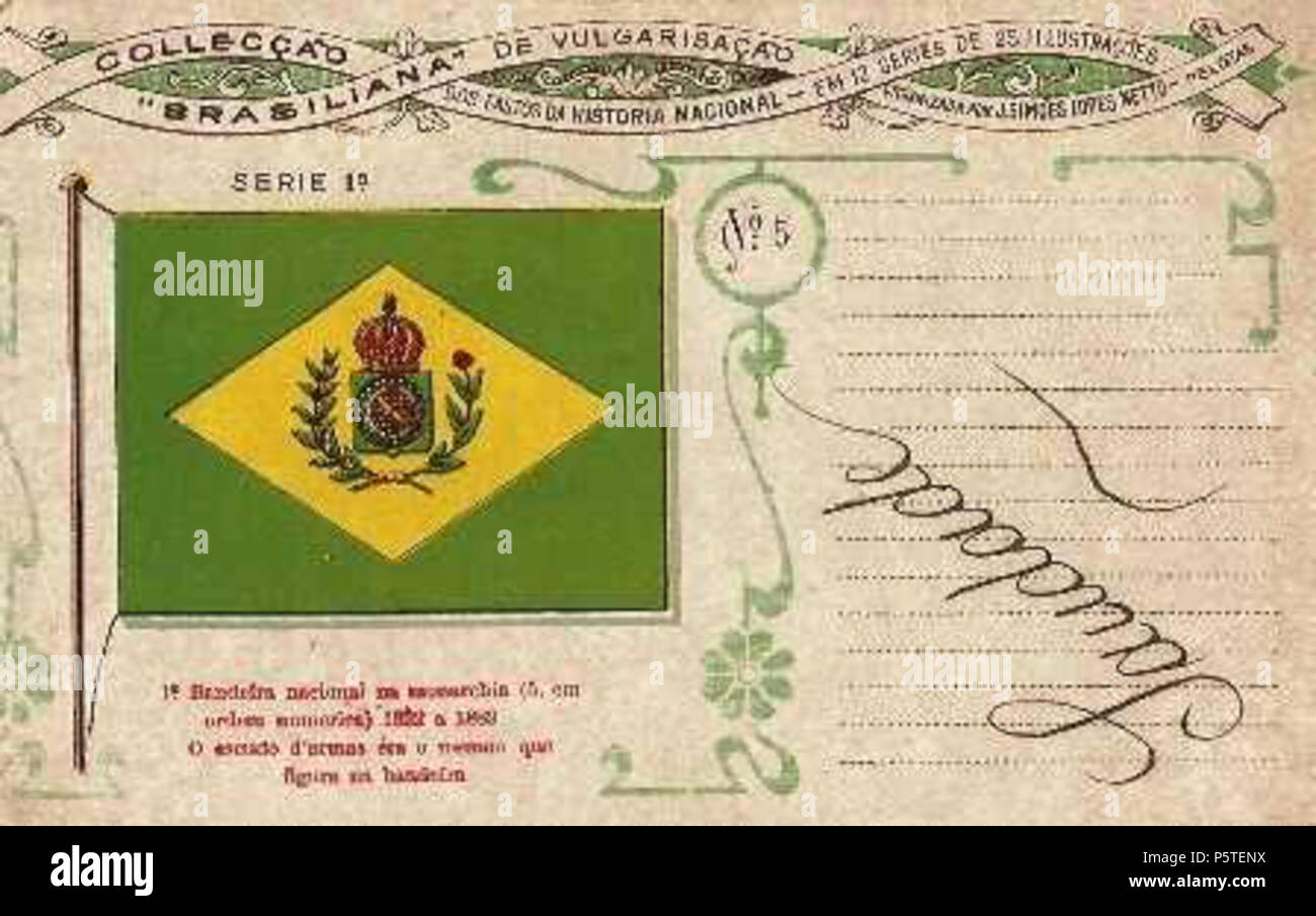 279 Cartão Postal - Bandeira do Império do Brasil Foto stock - Alamy