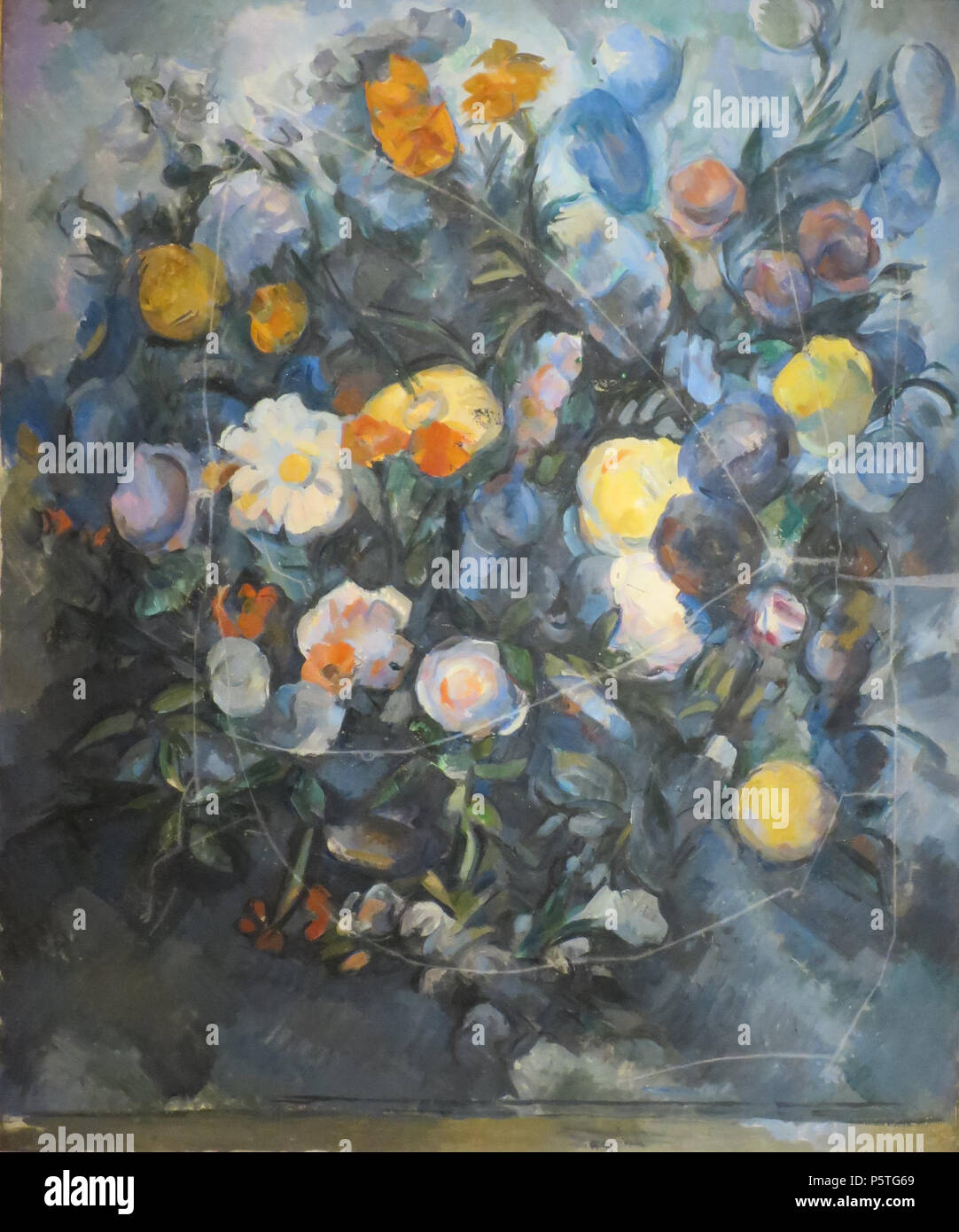 N/A. Inglese: fiori, olio su tela, Museo Puskin Deutsch: Blumen . tra il 1902 e il 1903. Paul Cézanne (1839-1906) nomi alternativi Cézanne; Paul Cezanne; Cezanne Descrizione pittore francese Data di nascita e morte 19 Gennaio 1839 22 ottobre 1906 Luogo di nascita e morte di Aix-en-Provence La città di Aix-en-Provence posizione Lavoro Parigi, Auvers-sur-Oise, Aix-en-Provence, Marsiglia competente controllo : Q35548 VIAF:39374836 ISNI:0000 0001 2128 7379 ULAN:500004793 LCCN:N79055446 NLA:35026986 WorldCat 287 Cezanne - Blumen Foto Stock