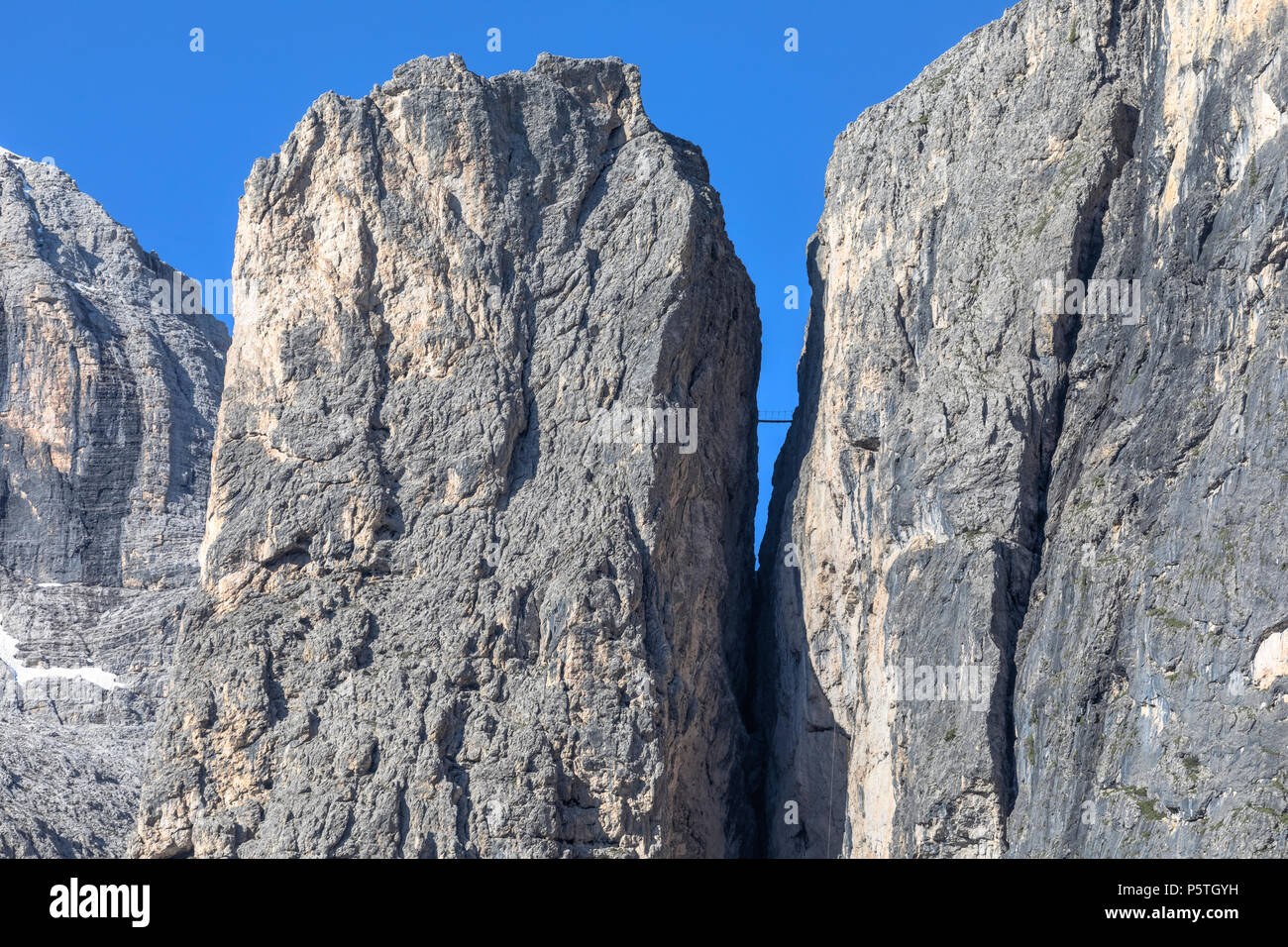 Passo Gardena, Gruppo Sella, Alto Adige, Italia, Europa Foto Stock