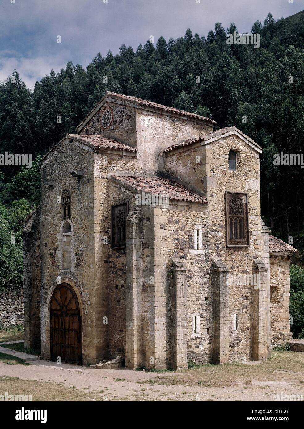 La Iglesia de San Miguel de Lillo - siglo IX - PRERROMANICO ASTURIANO. Posizione: Iglesia de San Miguel de Lillo, Oviedo, Spagna. Foto Stock