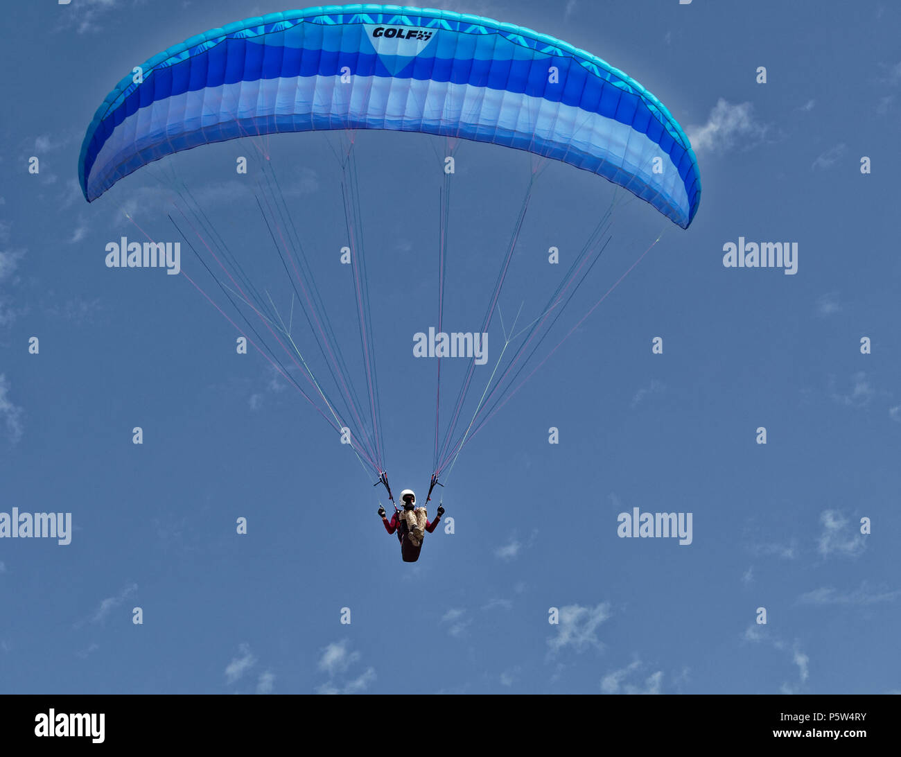 Parapendio, Oludeniz, Fethiye, Turchia Foto Stock