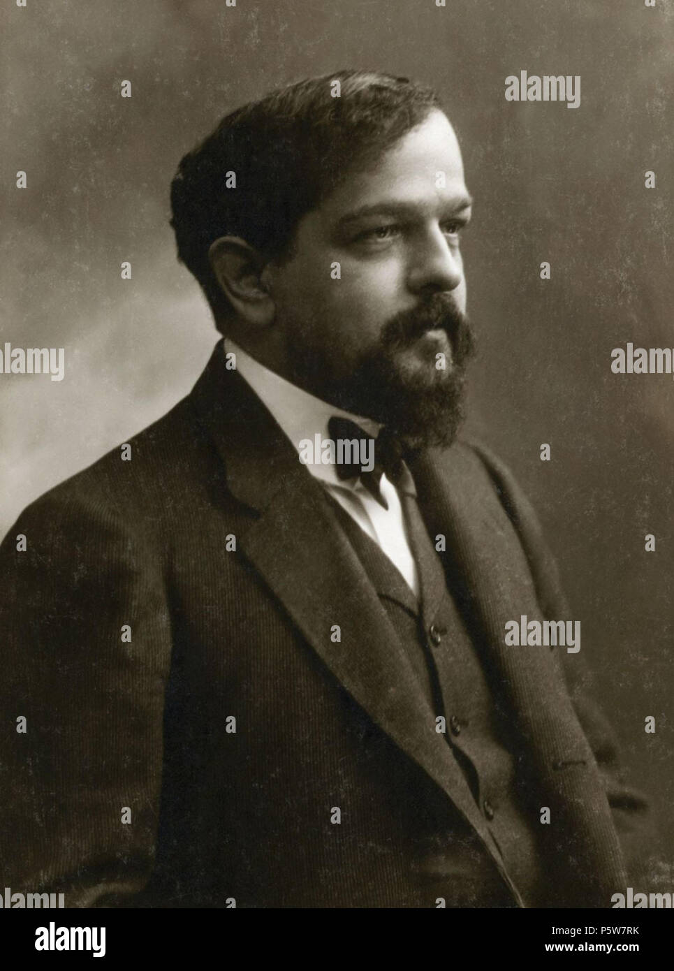 351 Claude Debussy ca 1908, foto av Félix Nadar Foto Stock
