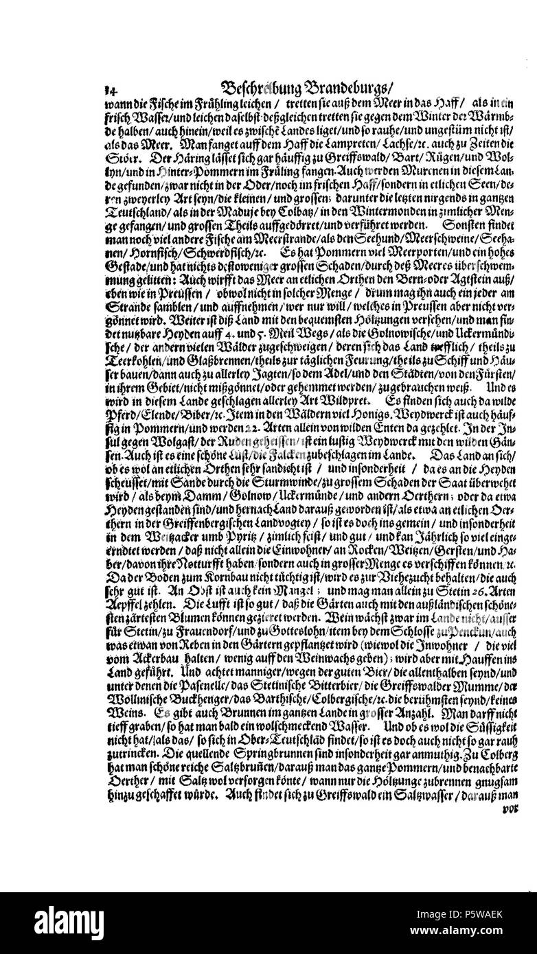 422 De Merian Electoratus Brandenburgici et Ducatus Pomeraniae 059 Foto Stock