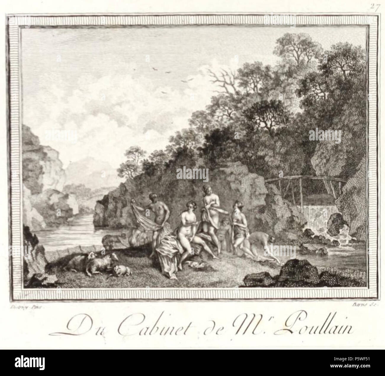 N/A. Nazioni Unite Paysage au bord d'une Rivière. La piastra è parte di J. B. P. Le Brun 'Catalogue raisonné des tableaux, dessins, estampes (...) qui composoient le Cabinet de feu M. Poullain' (Parigi, 1780) . 1781. Christian Wilhelm Ernst Dietrich (1712-1774) nomi alternativi Christian Guillaume Ernest Dietricy Descrizione pittore tedesco, incisore e calcografia incisore, Data di nascita e morte 30 Ottobre 1712 23 aprile 1774 Luogo di nascita e morte Weimar Dresda la posizione di lavoro di Dresda, Weimar, Meissen competente controllo : Q536581 VIAF:69199199 ISNI:0000 0000 8149 2879 ULAN:500009500 LCCN:N85327 Foto Stock