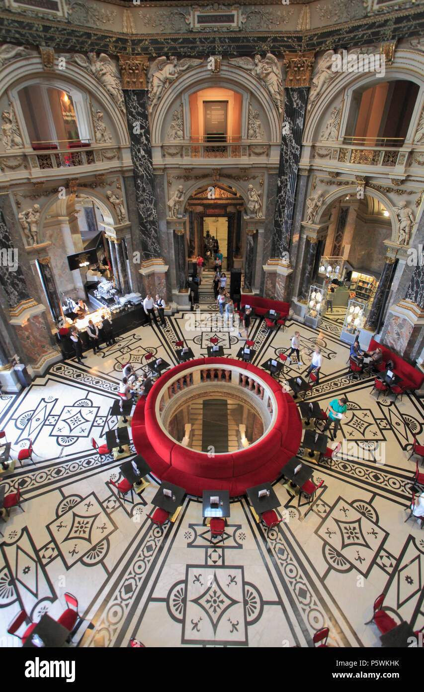 Austria, Vienna, Kunsthistorisches Museum, il Museo delle Belle Arti, interno, cafe, Foto Stock