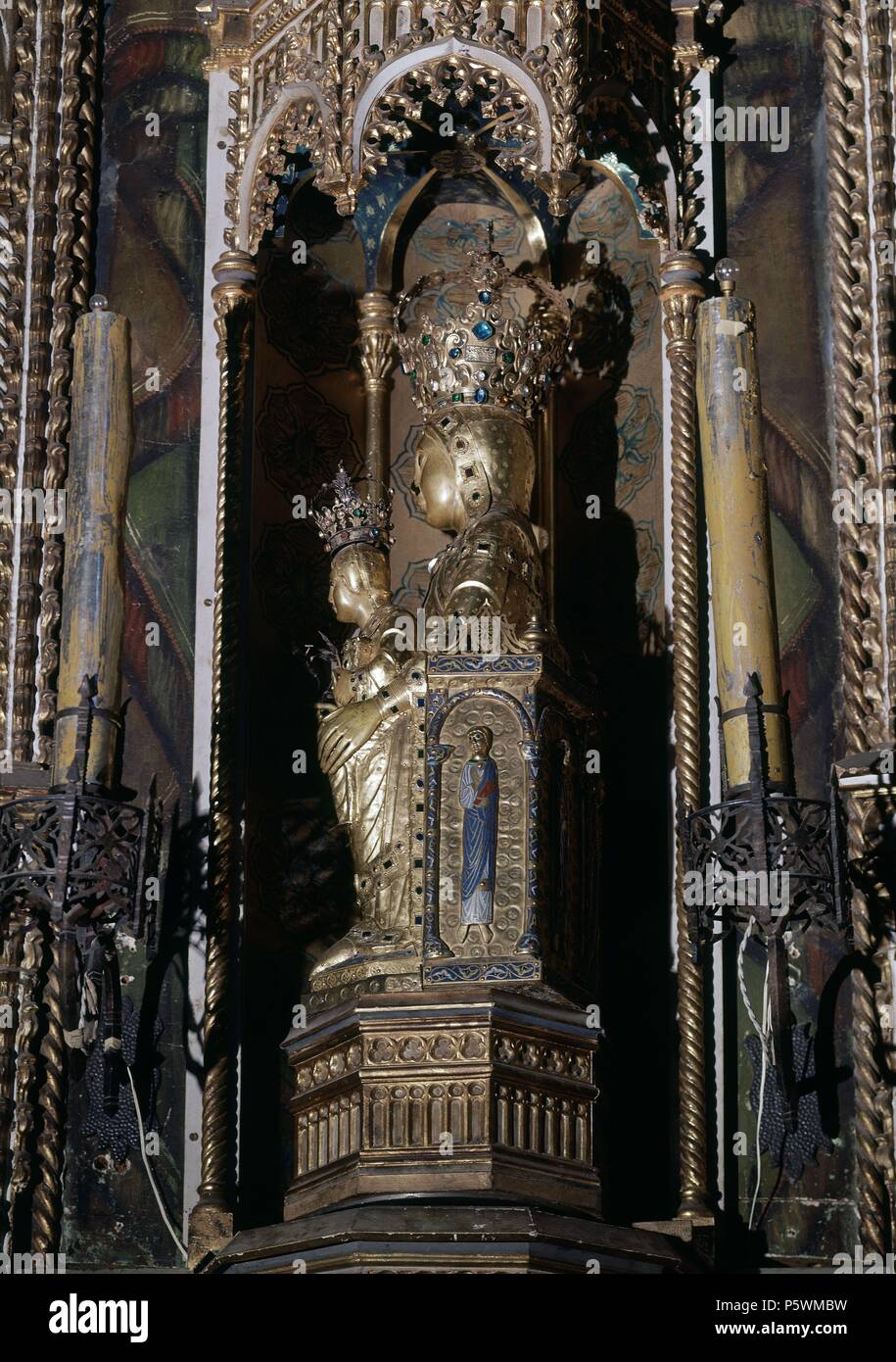 VIRGEN DE LA VEGA - SIGLO XII - GOTICO ESPAÑOL. Posizione: Catedral Vieja, Salamanca, Spagna. Foto Stock