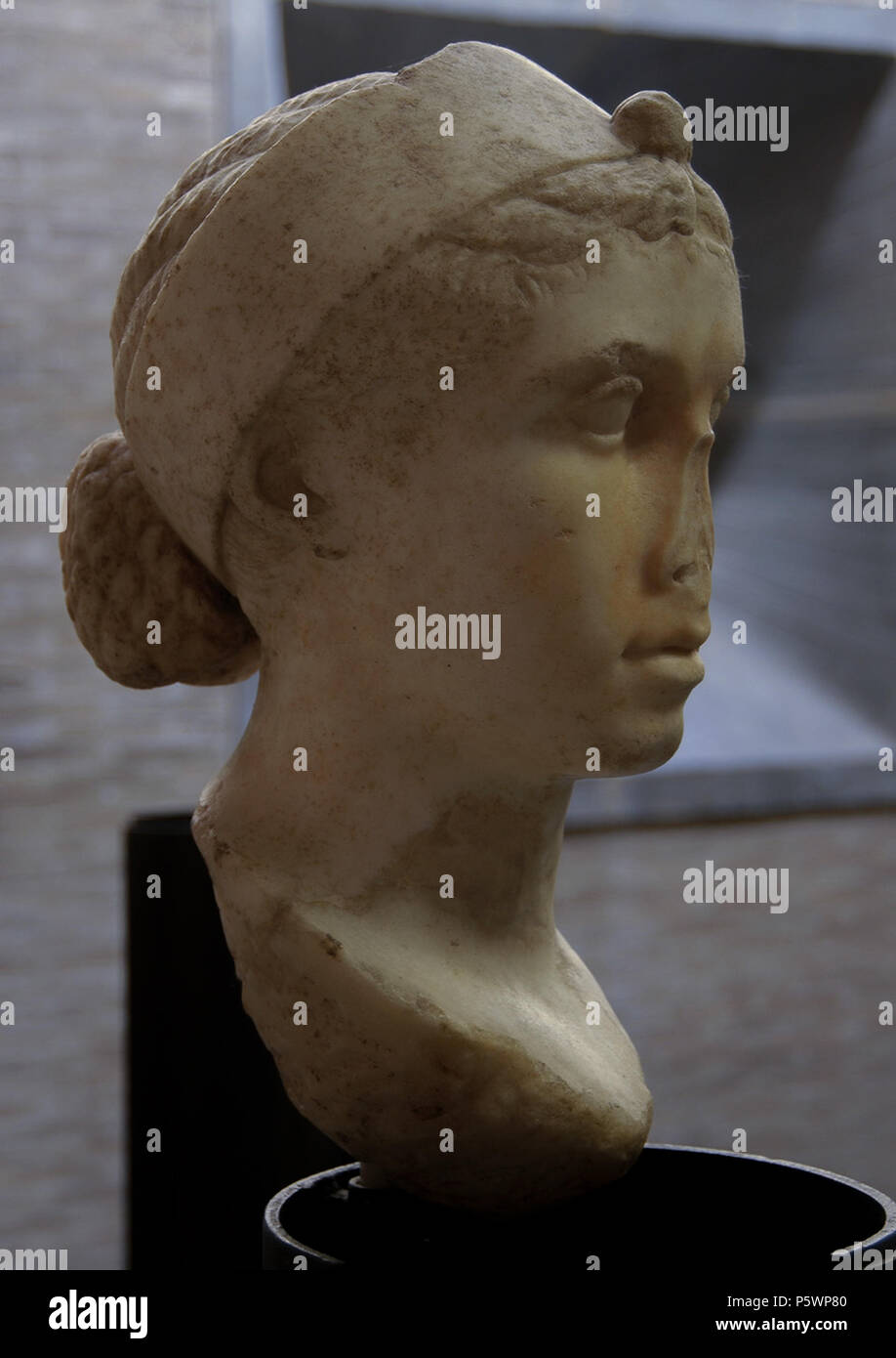 N/A. Inglese: Ritratto di Cleopatra VII, opere d'arte romana, datata 40-30 BC. Inv. No. 38511. Roma, Musei Vaticani, Gregoriano Profano museo. Foto: Sergey Sosnovskiy (CC BY-SA 4.0). 9 maggio 2008, 14:13:02. Antico romano scultori dal tardo periodo repubblicano 353 Cleopatra VII, marmo, 40-30 BC, Musei Vaticani 005 Foto Stock