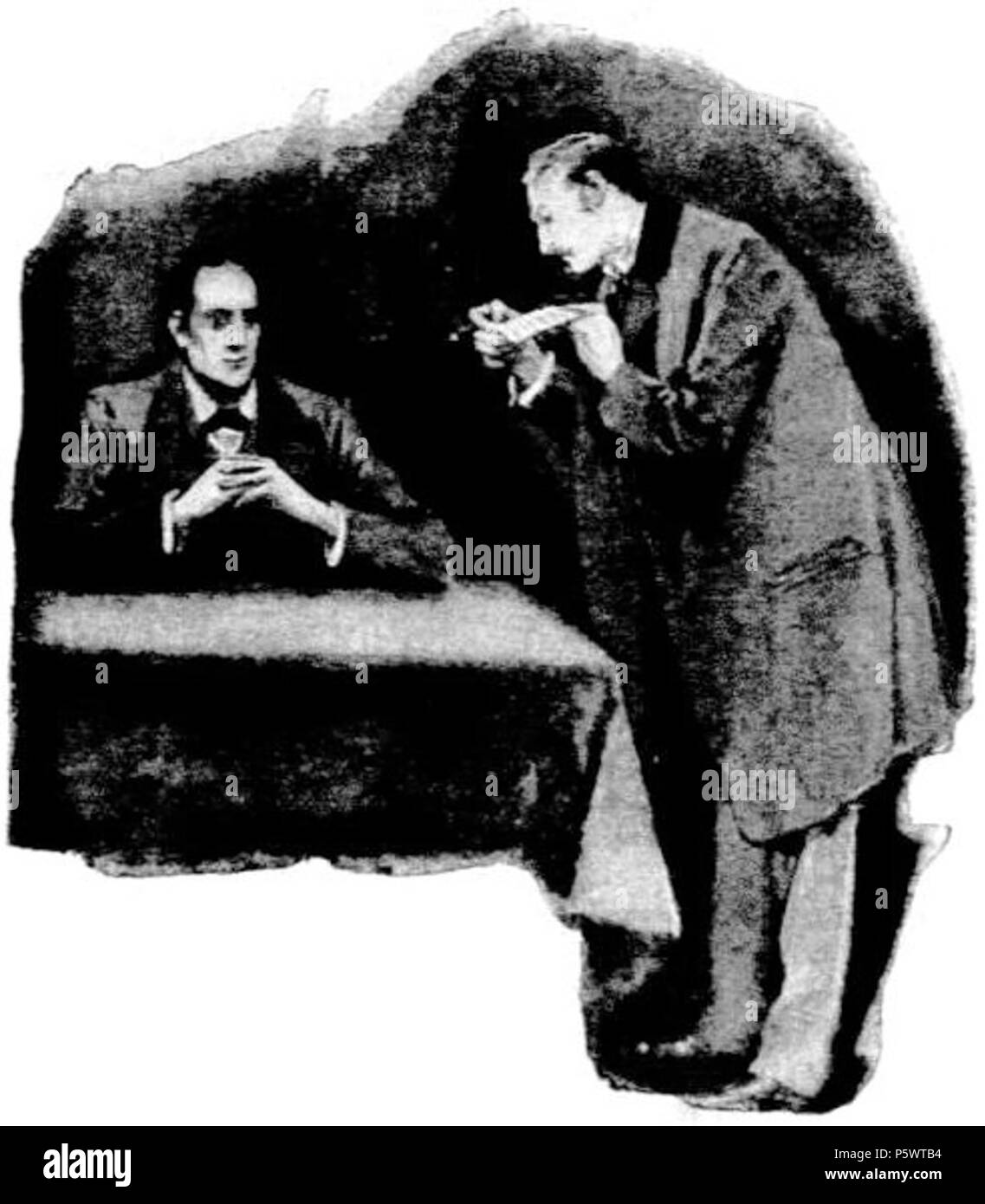 N/A. Italiano: Illustrazione da Le avventure di Sherlock Holmes di Arthur Conan Doyle, Milano, tipografia editrice Verri, 1895. prima di 1895. Sconosciuto (S.P.) 468 Doyle - Le avventure di Sherlock Holmes (pagina 15 del raccolto) Foto Stock