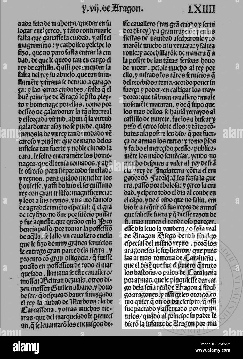 122 Armas-tomava-de-Catalueña-los-bastons-o-palos-de-Catalueña Foto Stock