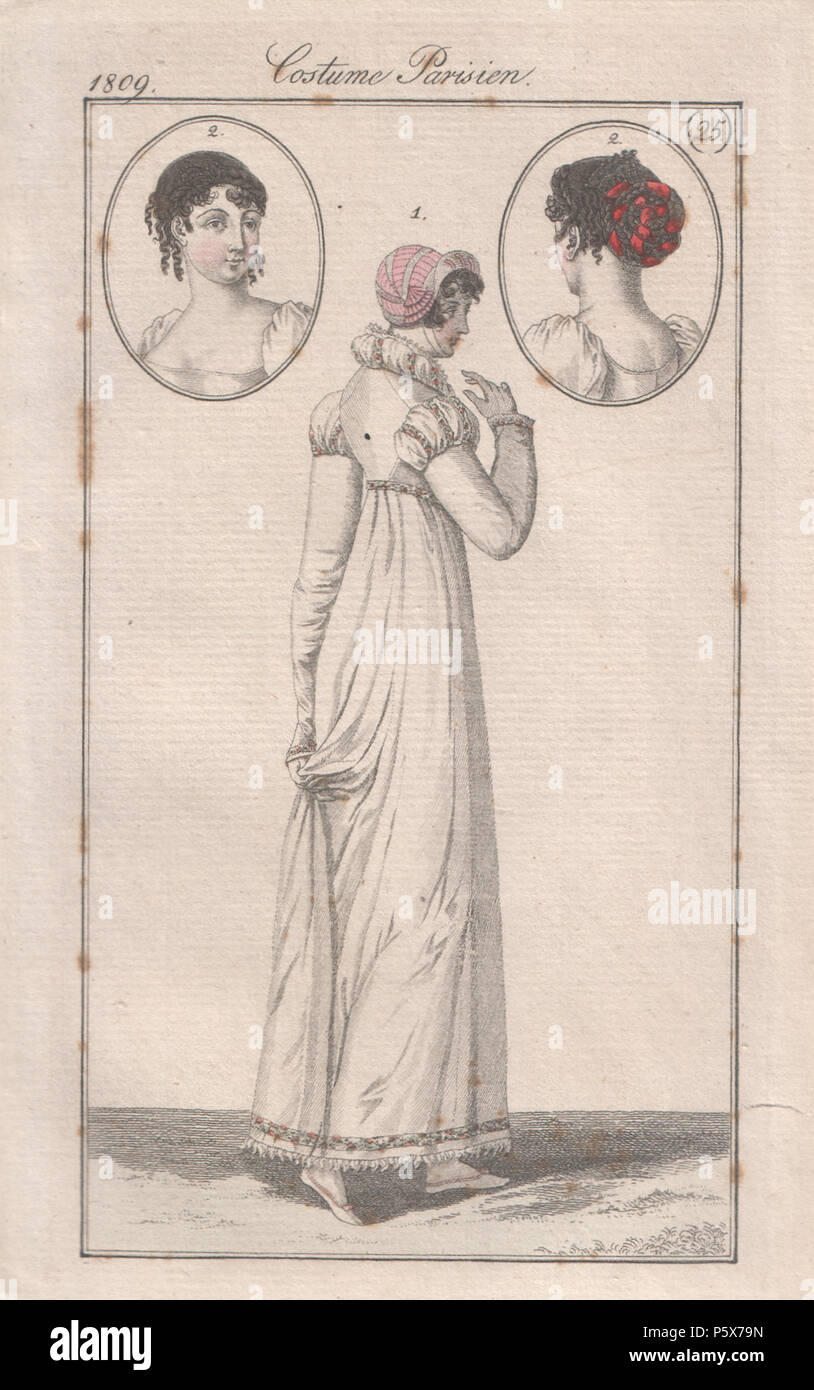 N/A. Deutsch: Costume Parisien, 1809. 1809. Sconosciuto 383 Costume Parisien, 1809 Foto Stock