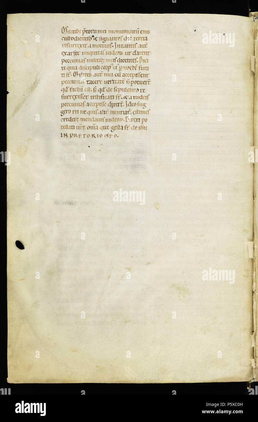 N/A. Inglese: una pagina dal Passionary di Weissenau (Weißenauer Passionale); Fondation Bodmer, Coligny, Svizzera; Cod. Bodmer 127 (per numero di pagina vedere alla fine del nome del file) . tra 1170 e 1200. Anonimo, illuminazioni di un ignoto maestro e "Frater Rufillus" 359 Codex Bodmer 127 010v Foto Stock