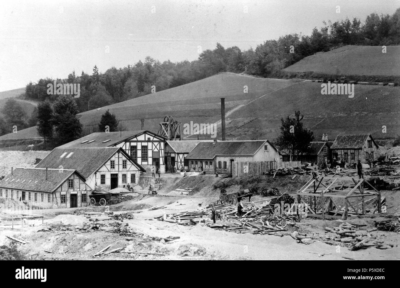 N/A. Inglese: Bergsegen miniera in Roesrath, Nort Rhine-Westfalia, Germania. Deutsch: Grube Bergsegen in Rösrath, Nordrhein-Westfalen, Deutschland. 1896. Sconosciuto 191 Bergsegen 1896 Foto Stock