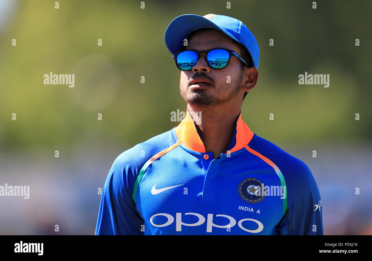 India un capitano Shreyas Iyer Foto Stock