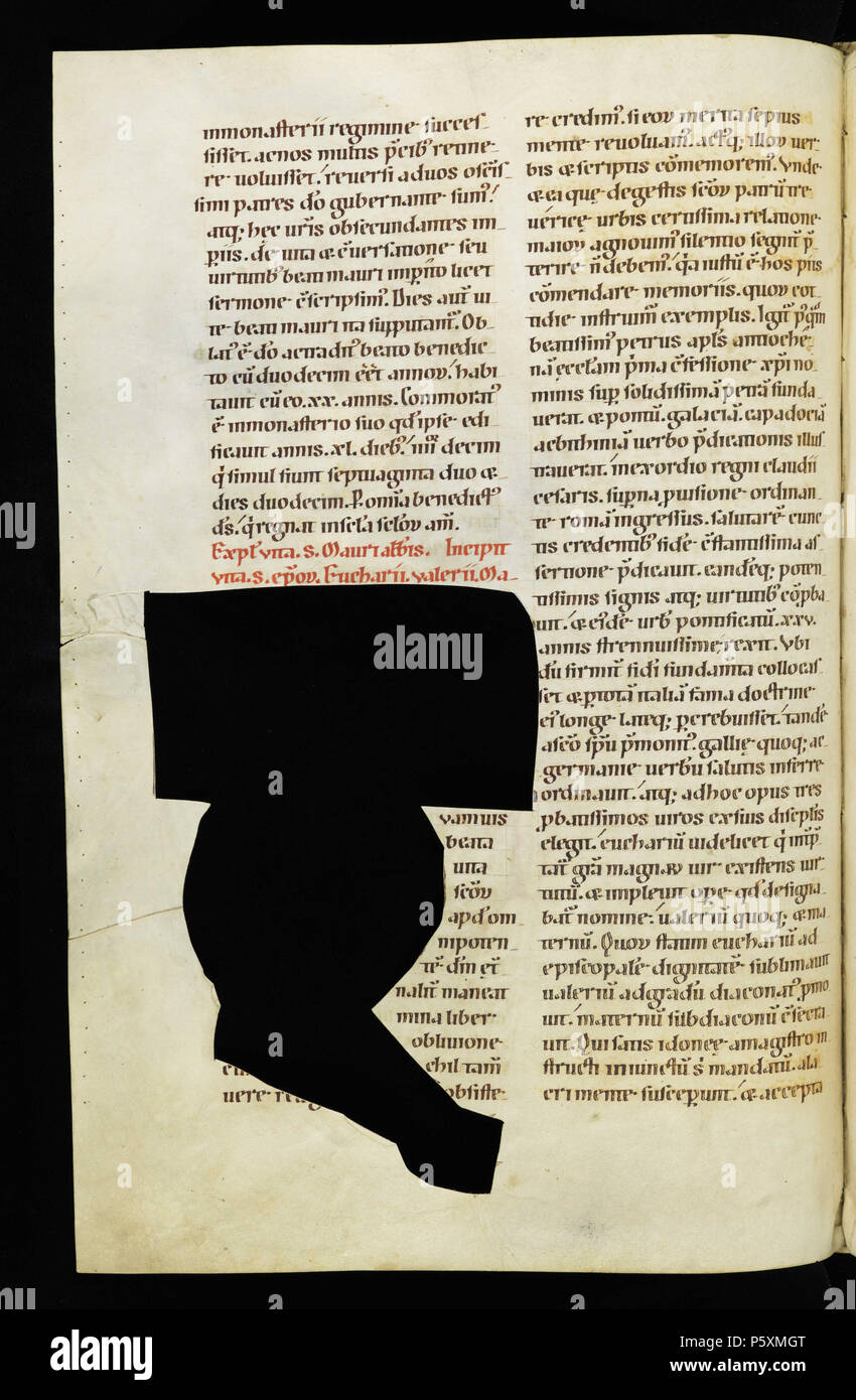 N/A. Inglese: una pagina dal Passionary di Weissenau (Weißenauer Passionale); Fondation Bodmer, Coligny, Svizzera; Cod. Bodmer 127 (per numero di pagina vedere alla fine del nome del file) . tra 1170 e 1200. Anonimo, illuminazioni di un ignoto maestro e "Frater Rufillus" 361 Codex Bodmer 127 160v Foto Stock