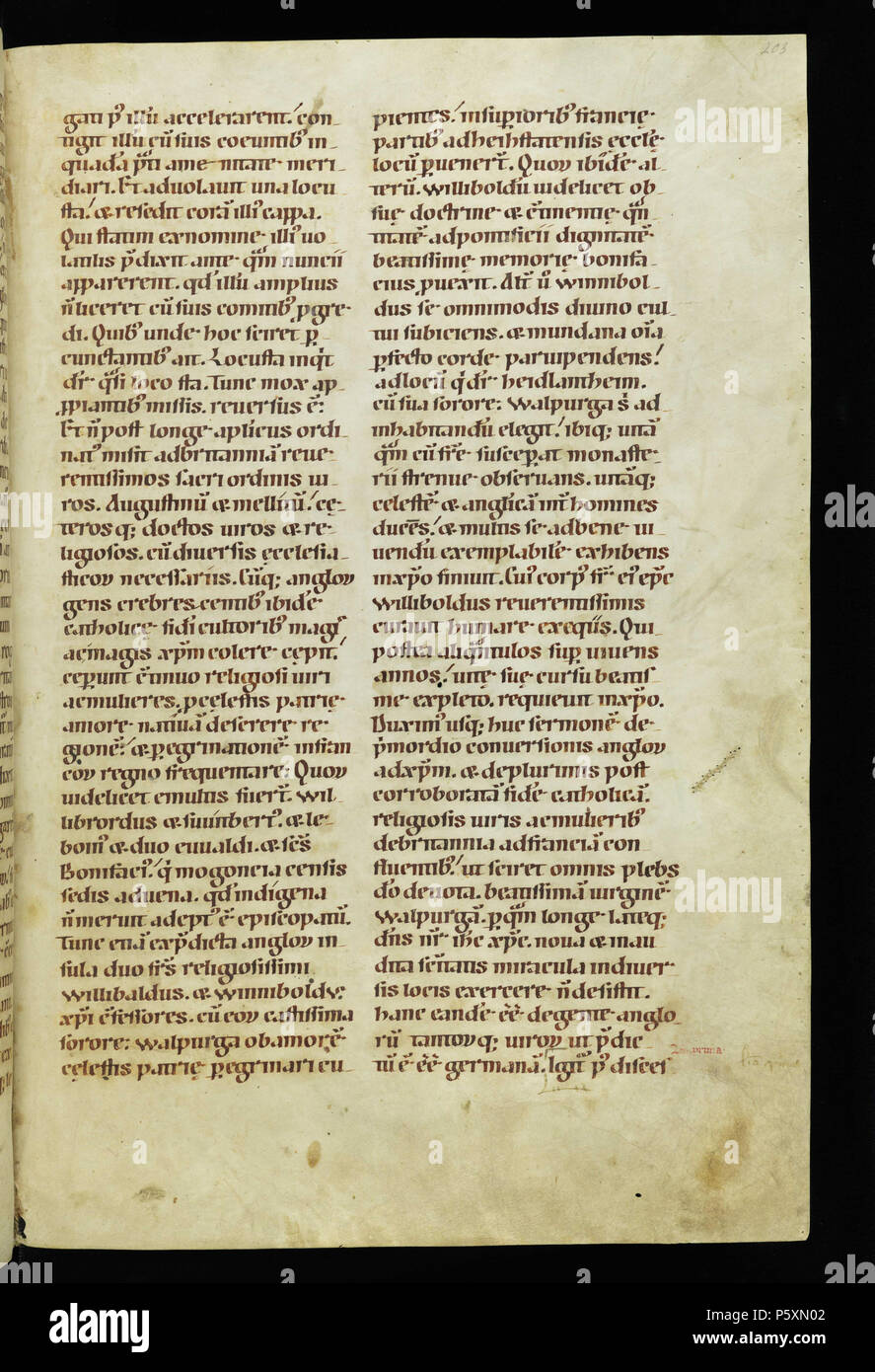 N/A. Inglese: una pagina dal Passionary di Weissenau (Weißenauer Passionale); Fondation Bodmer, Coligny, Svizzera; Cod. Bodmer 127 (per numero di pagina vedere alla fine del nome del file) . tra 1170 e 1200. Anonimo, illuminazioni di un ignoto maestro e "Frater Rufillus" 361 Codex Bodmer 127 203r Foto Stock