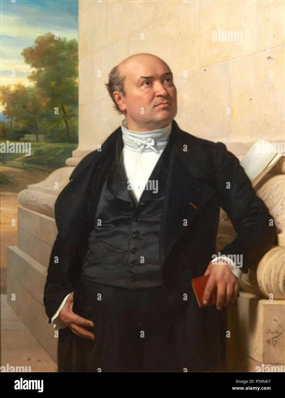 N/A. Inglese: Ritratto di architetto francese Jean-Nicolas Huyot (1780-1840) . 1839. Michel Martin Drolling (1786-1851) nomi alternativi Michel-Martin Drölling; Michel Martin Drölling; Michel-Martin Drolling; Drolling Descrizione pittore francese Data di nascita e morte 7 Marzo 1789 9 gennaio 1851 Luogo di nascita e morte Parigi Parigi periodo di lavoro neoclassicismo posizione Lavoro Parigi, Roma competente controllo : Q2463574 VIAF:7660030 ISNI:0000 0000 6660 1635 ULAN:500003754 GND:130045802 SUDOC:147089379 480 Drolling-Huyot Foto Stock