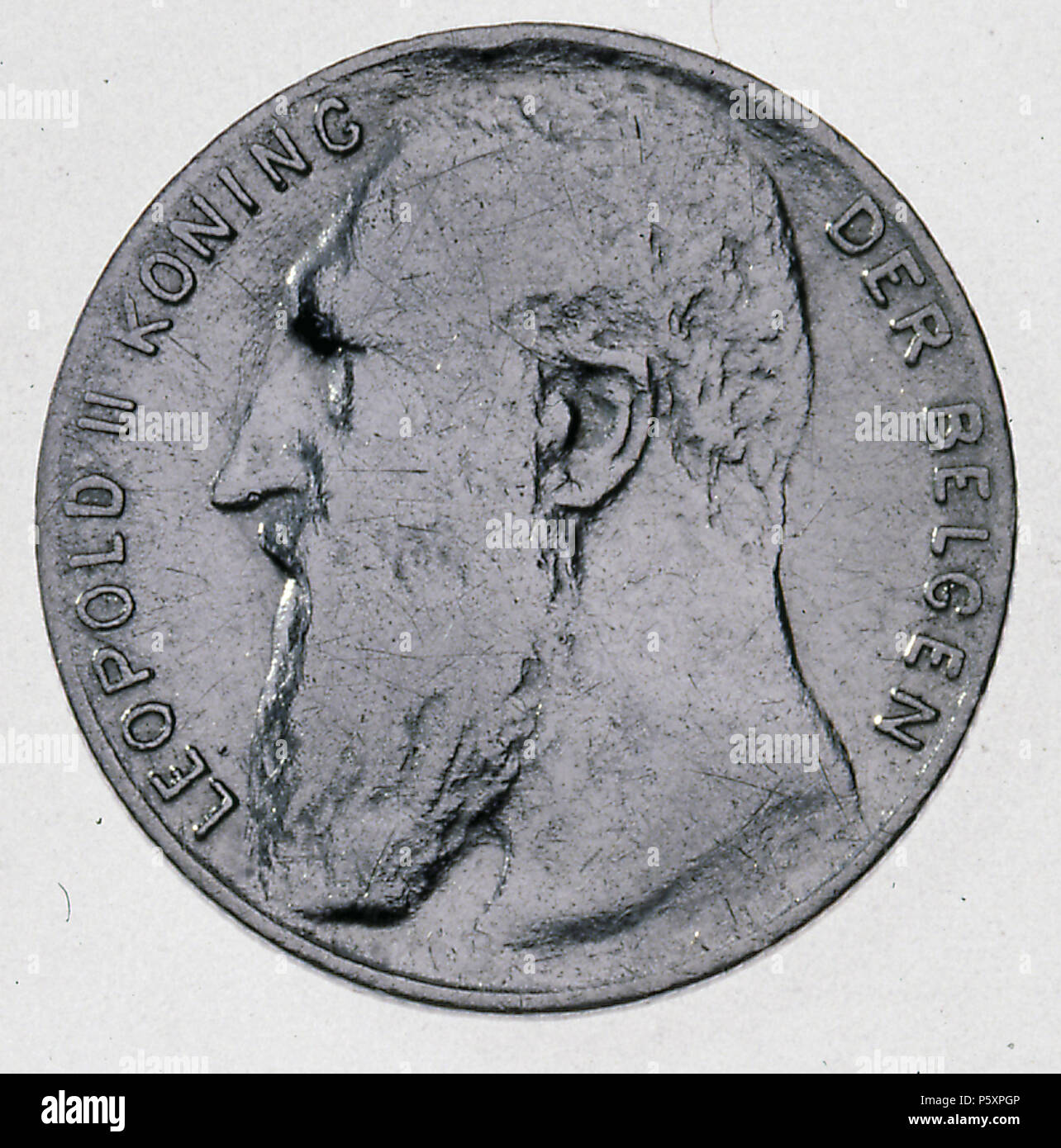 365 Coin essere 50c Leopoldo II lion obv NL 33 Foto Stock