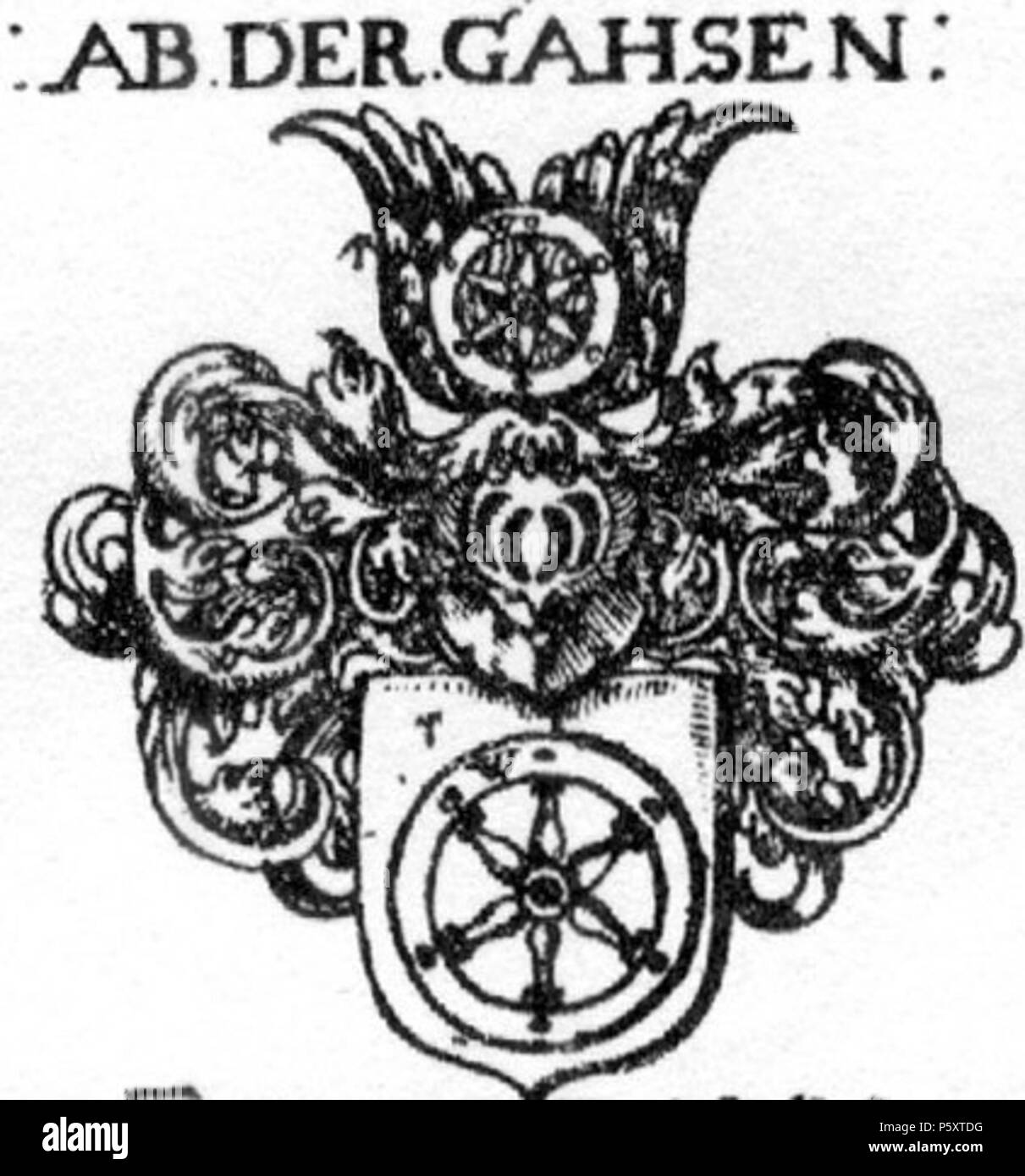 N/A. Wappen der Herren An der Gassen . 1656. Johann Siebmacher (1561-1611) nomi alternativi Johann Ambrosius Siebmacher Johann Sibmacher, Johann Syber Descrizione pittore tedesco, incisore e incisore, Data di nascita e morte circa 1561 23 Marzo 1611 / 1611 Luogo di nascita e morte di Norimberga Autorità di Norimberga controllo : Q74965 VIAF:56733639 ISNI:0000 0001 1838 8099 LCCN:N50027224 GND:119546655 SELIBR:91661 WorldCat 52 Abdergahsen Foto Stock