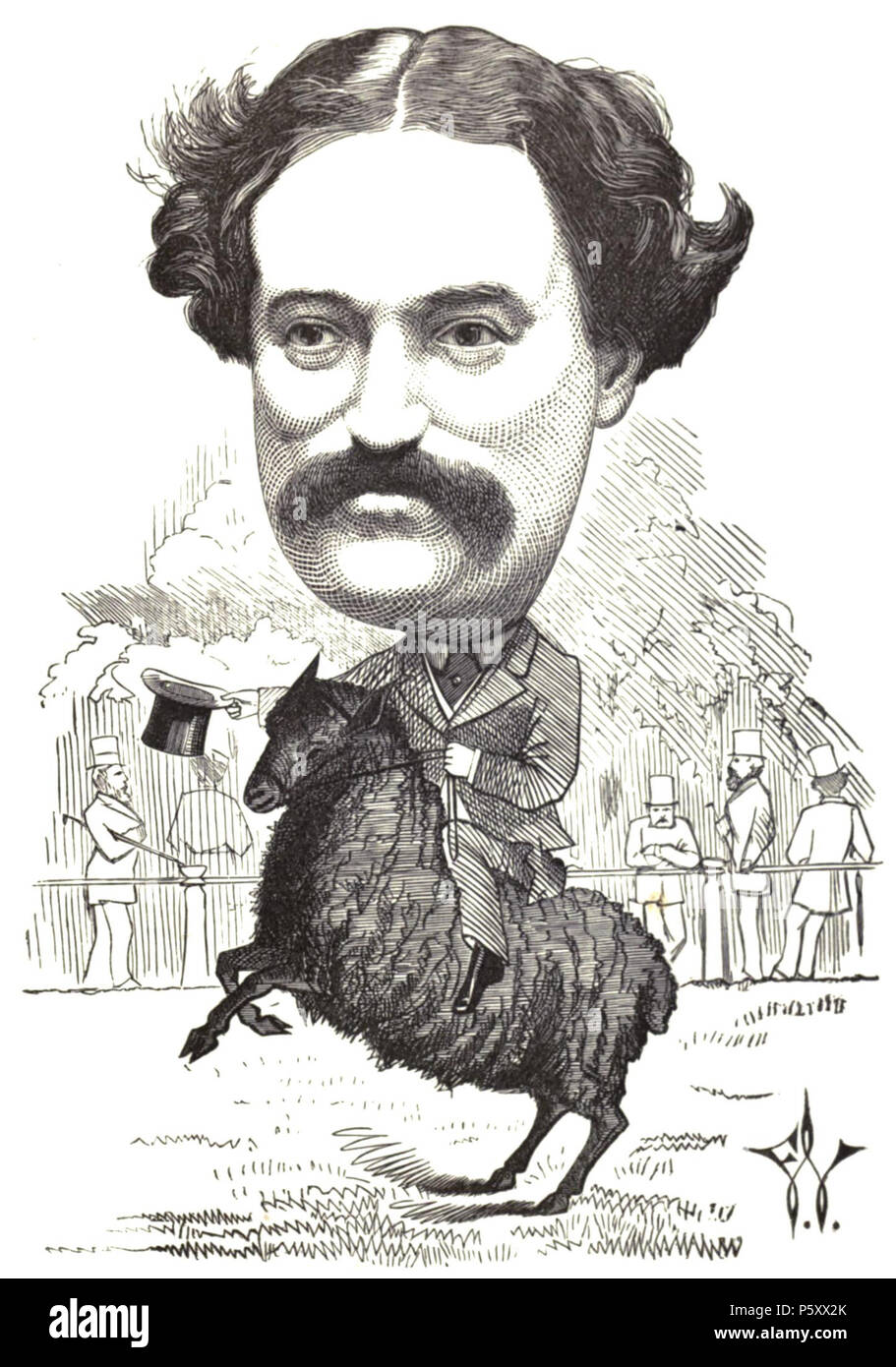 N/A. Inglese: Edmund Yates una gara attesa. Da Cartoon ritratti e biografie di uomini del giorno . 1872. Illustrator: Federico Waddy (1848-1901) Descrizione artista britannico, scultore, illustratore e caricaturista Data di nascita e morte 1848 30 Settembre 1901 Luogo di nascita di Islington periodo di lavoro 1870s-1901 competente controllo : Q18511856 VIAF:60443987 ISNI:0000 0000 2344 7658 LCCN:N82228416 WorldCat 493 Edmund Yates (Waddy, 1872). Foto Stock