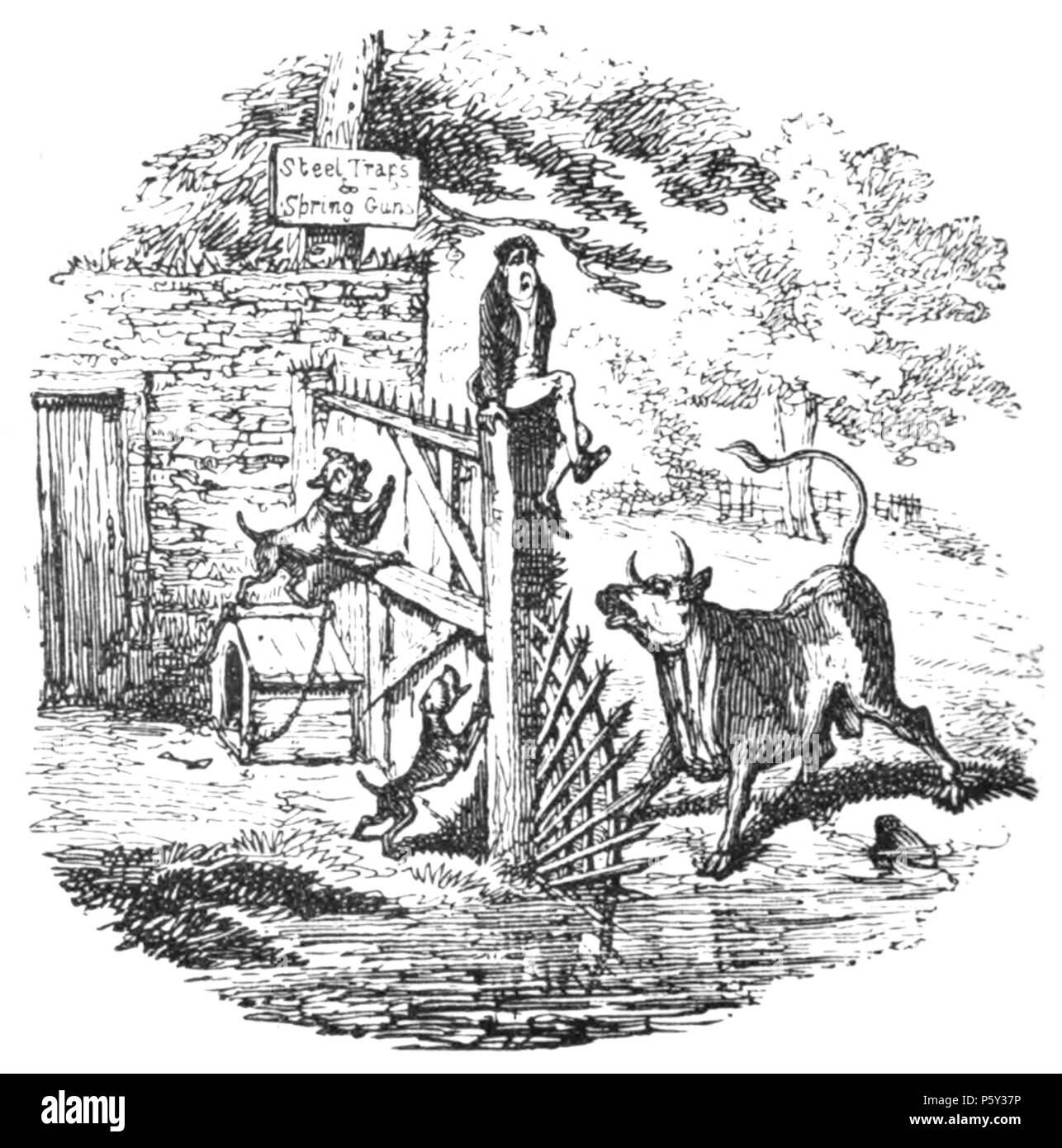 392 Inglese macchiettisti, 1893 - Bat Baroo Foto Stock