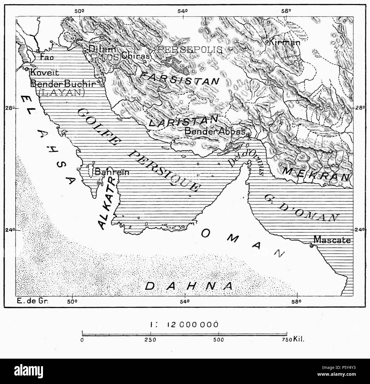 399 D123-Golfe Persique.-L2-CH5 Foto Stock