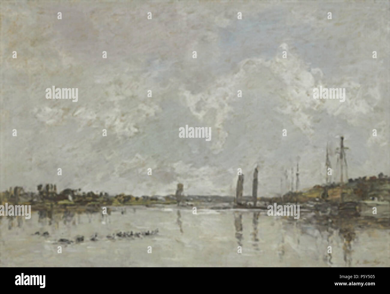 520 Dintorni du faou - Eugène Boudin Foto Stock