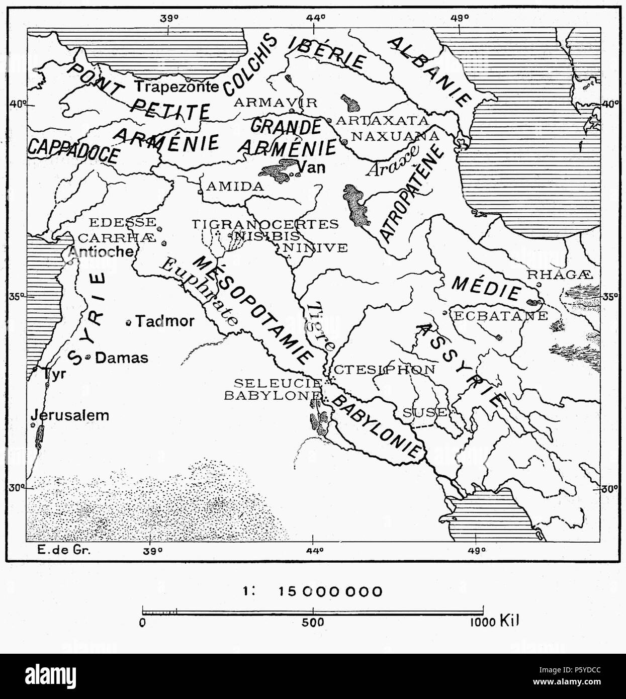 401 D271- Théâtre de la lutte entre Rome et Iran -liv3-CH1 Foto Stock