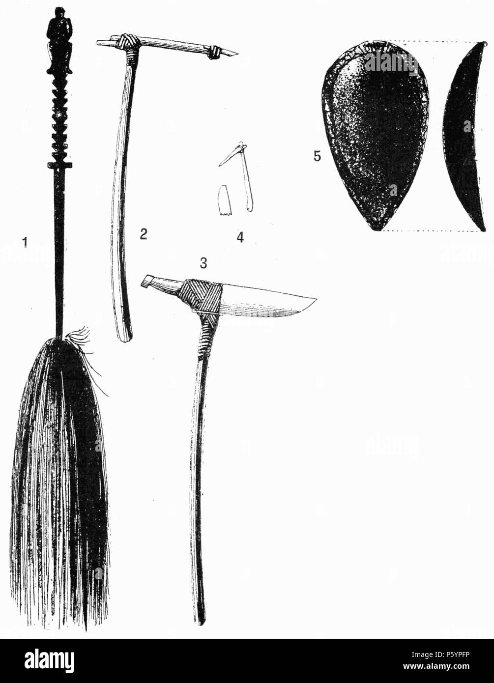 400 D249- strumenti usites aux îles de la société. -L1-CH4 Foto Stock