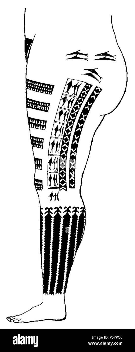 400 D244- tatouage de femme mogemok. -L1-CH4 Foto Stock