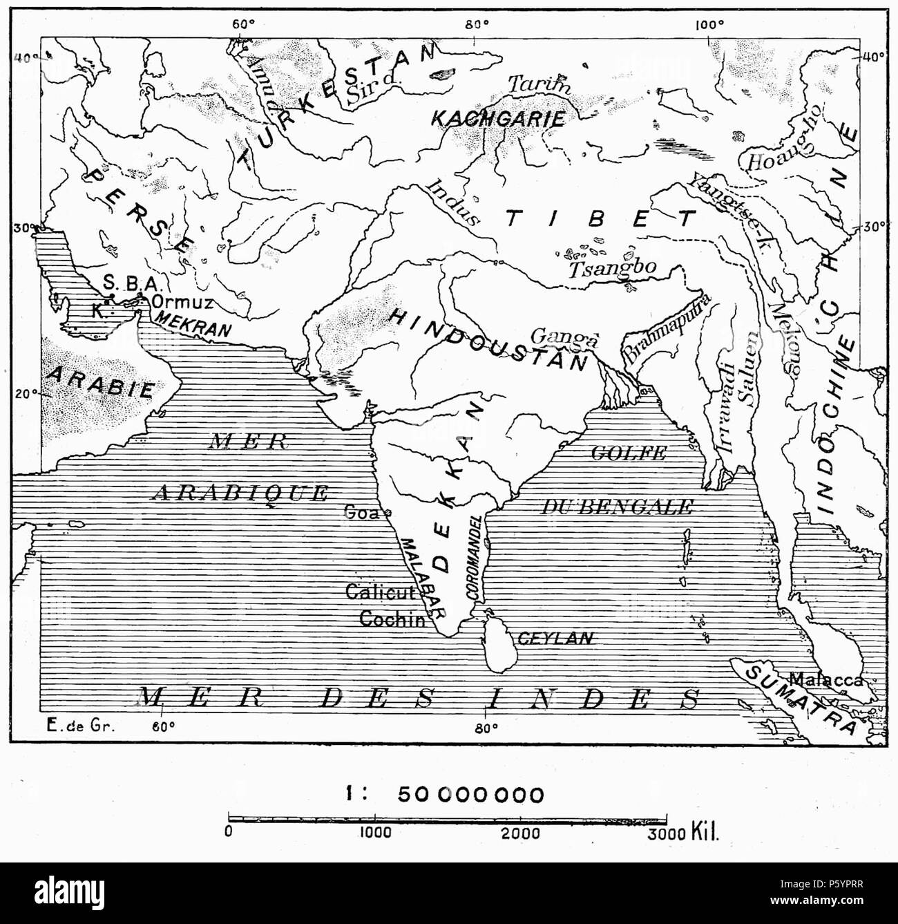 401 D287- N° 366. Théâtre des Conquêtes portugaises. - Liv3-CH10 Foto Stock