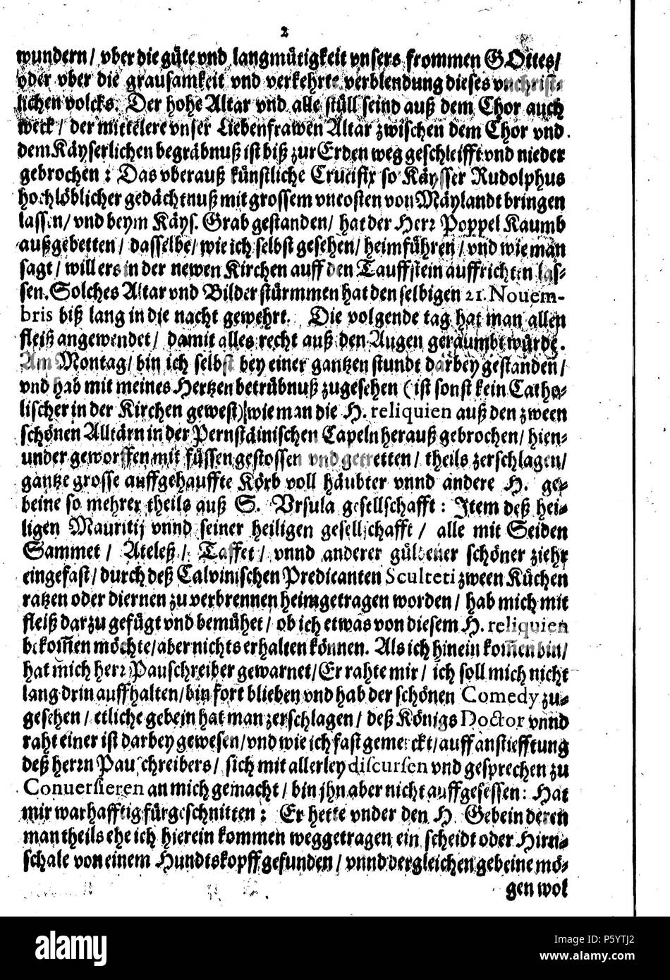 N/A. Estrarre eines schreibens welches auß Prag einem bekandten freundt zerstoerung wegen der Thumbkirchen daselbsten alles zur trewhertzigen warnung und erinnerung in offnen carrello geben. Sampt einem schreiben an die Ottomannische Porten . 1620. Sconosciuto 541 estrarre eines Schreibens aus Prag 02 IV 13 4 0151 12 Seite 04 Foto Stock