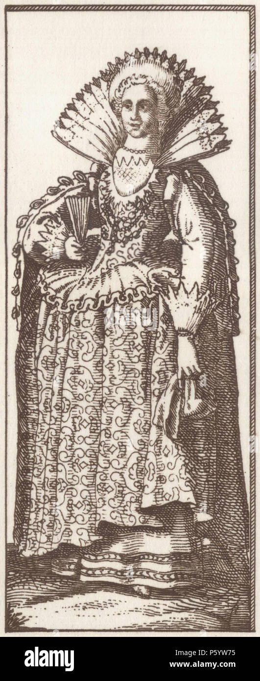 N/A. Inglese: "Faemina Nobilis Parisiensis Gentille femme de Paris" sulla mappa di Parigi di Claes Jansz. Visscher. 1618. Claes Janszoon Visscher II (1587-1652) nomi alternativi Claes Jansz. Visscher (II), Claes Janszoon Visscher, Joannes Piscator, Nicolas Jansz. Visscher (II), Nicolas Joannis Visscher (II) Descrizione casa editrice olandese, printmaker e disegnatore Data di nascita e morte 1587 19 Giugno 1652 Luogo di nascita e morte Amsterdam Amsterdam periodo di lavoro tra circa 1601 e circa 1652 sede di lavoro autorità di Amsterdam control : Q1094674 VIAF:19860086 ISNI:0000 0001 1844 7044 UL Foto Stock