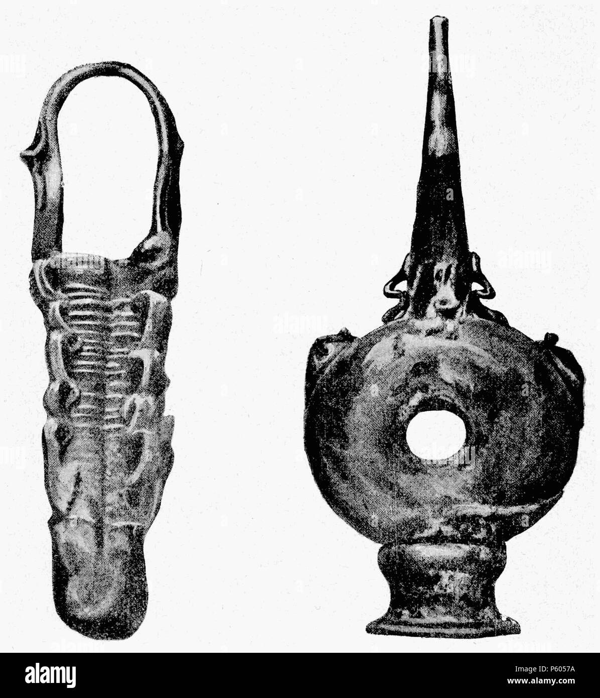 398 D050-verreries antiquariato.-L2-CH4 Foto Stock